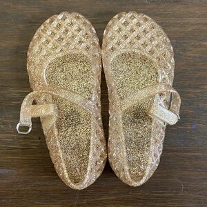 Jelly Sandals gold size 7